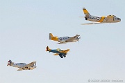 ME04_058 Heritage flight F-86, P-51, P-40 and P-26